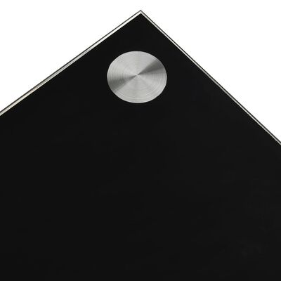 vidaXL Coffee Table Black 110x43x60 cm Tempered Glass