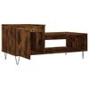 vidaXL Coffee Table Smoked Oak 100x50x45 cm Engineered Wood