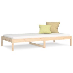 vidaXL Day Bed without Mattress 90x200 cm Solid Wood Pine