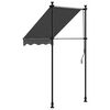 vidaXL Retractable Awning Anthracite 100x150 cm Fabric and Steel