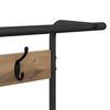 vidaXL Coat Rack Artisan Oak 75 x 34 x 184 cm Engineered wood