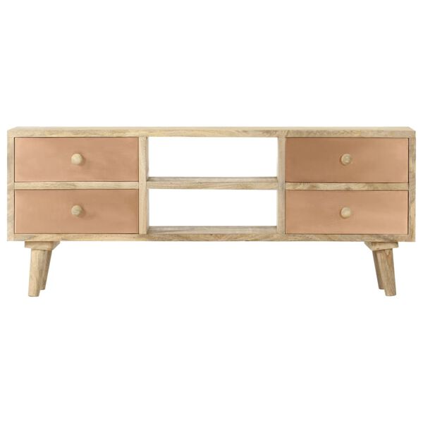 vidaXL TV Cabinet 110x30x45 cm Solid Mango Wood