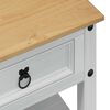 vidaXL Coffee Table with Drawer White 100 x 48 x 45 cm Solid Pine Wood