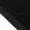 vidaXL Garden Table 130x130x72 cm Black Steel and Glass