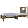vidaXL Pull-out Day Bed without Mattress Honey Brown 2x(90x190) cm
