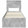 vidaXL Bed Frame Concrete Grey and Silver 70 x 190 cm Engineered Wood