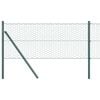 vidaXL Hexagon Fence Green 0.8 x 25 m PVC