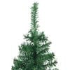 vidaXL Corner Artificial Christmas Tree Green 120 cm PVC and Metal