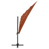 vidaXL 4-Tier Garden Parasol with Aluminium Pole Terracotta 250x250 cm