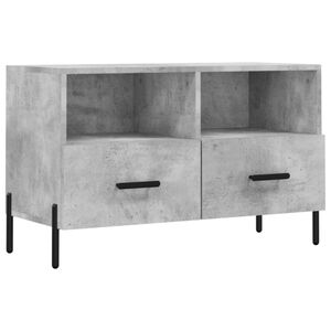 vidaXL TV Cabinet Concrete Grey 80x36x50 cm Engineered Wood