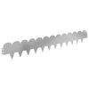 vidaXL Lawn Edging 20 pcs 103 x 15 cm Steel Silver