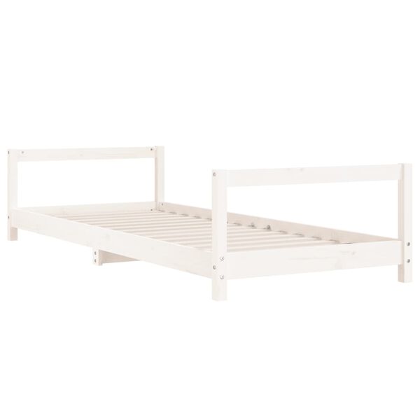 vidaXL Kids Bed Frame White 90x190 cm Solid Wood Pine