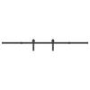 vidaXL Sliding Door Hardware Kit 213 cm Steel Black