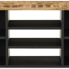 vidaXL TV Cabinet 100x33x46 cm Solid Wood Mango&Engineered Wood