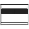 vidaXL Console Table Black 100x40x75 cm Engineered Wood