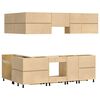 vidaXL Cabinet with Drawer SKI 10 pcs Honey Brown Solid Pine Wood