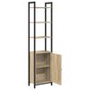 vidaXL Book Cabinet Sonoma Oak 40 x 24 x 161 cm Engineered Wood