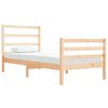vidaXL Bed Frame without Mattress Solid Wood Pine 90x190 cm Single Single