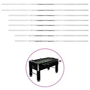 vidaXL Rods for Football Table 8 pcs 15.9 mm