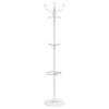 vidaXL Coat Stand with Umbrella Holder White 180 cm Powder-coated Iron