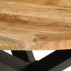 vidaXL Dining Table &Oslash;110x75 cm Solid Wood Rough Mango