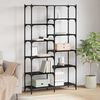 vidaXL Bookshelf Black oak 100 x 32 x 170 cm Engineered wood