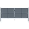 vidaXL Fence Gate Anthracite 404x150 cm Steel