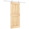 vidaXL Sliding Door with Hardware Set 85x210 cm Solid Wood Pine