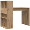 vidaXL Desk with Shelf Artisan Oak 108 x 55 x 103.5 cm Engineered Wood