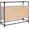 vidaXL Sideboard with Glass Top Grey Sonoma 98x35x81 cm Engineered Wood