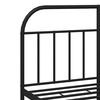 vidaXL Metal Bed Frame without Mattress with Footboard Black 150x200cm