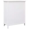 vidaXL Side Cabinet with 6 Drawers White 60x30x75 cm Paulownia Wood