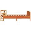 vidaXL Bed Frame without Mattress Wax Brown 100x200 cm Solid Wood Pine