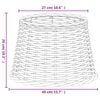 vidaXL Lamp Shade Brown &Oslash;40x26 cm Wicker