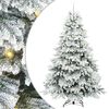 vidaXL Artificial Christmas Tree with 300 LEDs White 240 cm PE and PVC