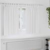 vidaXL Blackout Curtains with Rings 2 pcs Pure White 140 x 140 cm