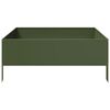 vidaXL Garden Raised Bed Olive green 100x100x25 cm Steel