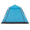 vidaXL Camping Tent Dome 5-Person Blue Quick Release