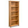 vidaXL 5-Tier Bookcase 60x22.5x140 cm Solid Oak Wood