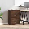 vidaXL Cabinets with 2 Drawers 2 pcs Brown Oak 60x31x40 cm Engineered Wood