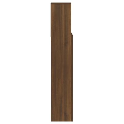 vidaXL Headboard Cabinet Brown Oak 140x19x103.5 cm