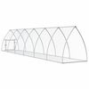 vidaXL Rabbit Hutch Silver 105x600x120 cm Galvanised Steel