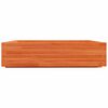 vidaXL Garden Planter Wax Brown 100x100x26.5 cm Solid Wood Pine