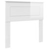 vidaXL Headboard Gloss White Engineered wood