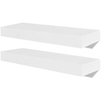 vidaXL Wall Shelves 4 pcs White 40 cm