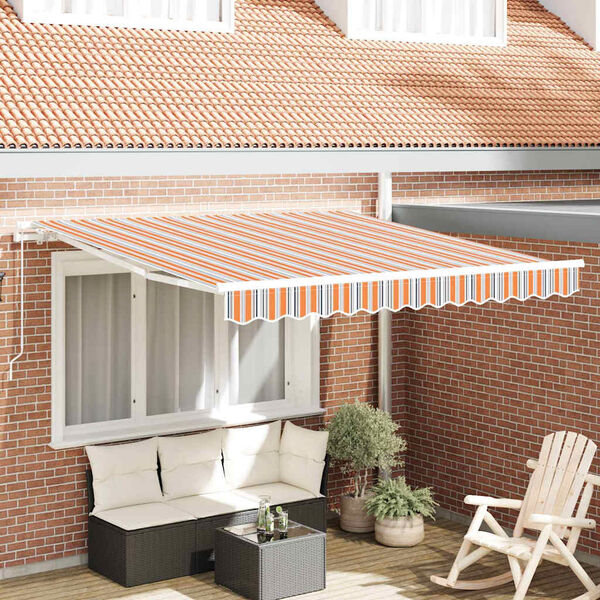 vidaXL Awning Retractable Multicolour 300 x 250 x 165 cm Polyester