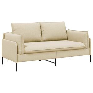 vidaXL 2-Seater Sofa Cream 188 x 81 x 89 cm Fabric