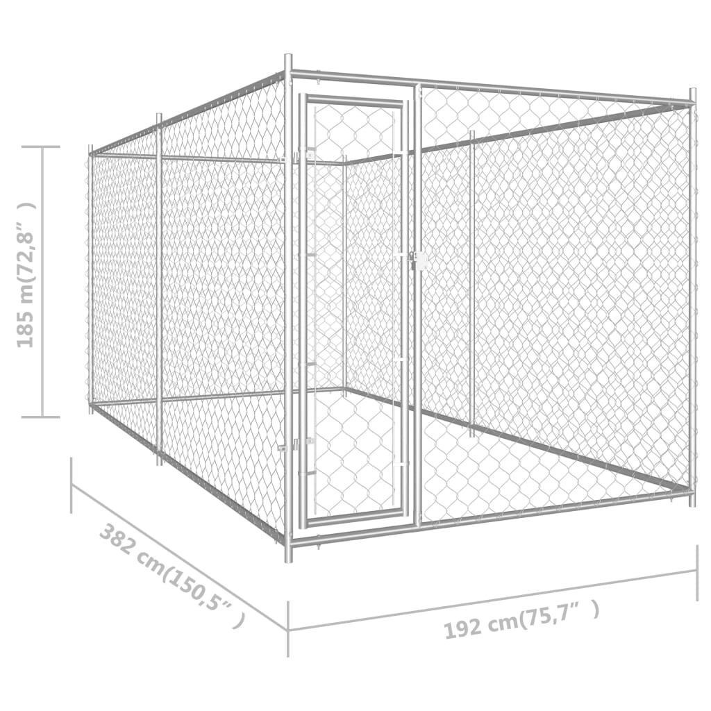 Large chain link dog kennel sales
