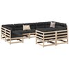 vidaXL 9 Piece Garden Sofa Set Solid Wood Pine