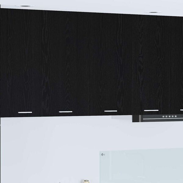 vidaXL Hanging Cabinet Black Oak 80 x 31 x 80 cm Engineered Wood